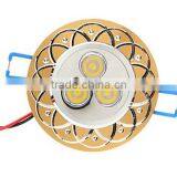 Epistar AC85-265V 100-110lm/w 3w Ip65 Dimmable Suspended Led Ceiling Lamp Hotel