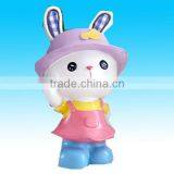 Cute Style Fashion Valentine Resin Rabbit Indoor Decoration thumbnail-1