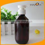 Empty 200ml Cobalt Blue Plastic Shampoo Bottle With Pump Dispenser thumbnail-3