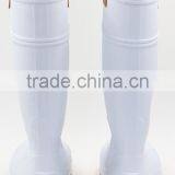 Black Safety Warm Winter Pvc Rain Boots With Steel Toe and Plate Waterproof Wellington Boots thumbnail-3