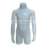 Gloss White Child Bust Form With Arms Mannequin Display thumbnail-1