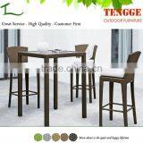 Outdoor PE Rattan High Top Bar Tables and Chairs thumbnail-3