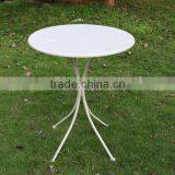 Vintage Cream Outdoor Portable Table thumbnail-1
