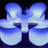 Led Bar Furniture Round Table/Hot Sell Led Rechargeable Coffee Table/LED Remote Outdoor Lawn Tea Table thumbnail-2