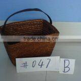 2013 Wholesale Water Hyacinth Storage Basket With Handle for Christmas thumbnail-1