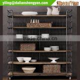 Metal&Wood Mixed Kitchenware Storage Shelf thumbnail-1