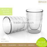 Reusable Double Wall Clear Borosilicate Glass Water Tea Coffee Cup thumbnail-2