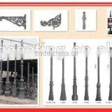 China Supplier 3.6 m Height Antique Cast Iron Lamp Post With Lamp on Top thumbnail-1