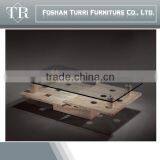 Rectangle Travertine Marble Top Coffee Table thumbnail-1