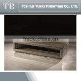 Modern White Iran Travertine Rectangle Center Table thumbnail-2