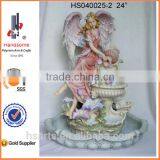 Guardian Angel 42 Inch Resin Garden Water Fountains thumbnail-6