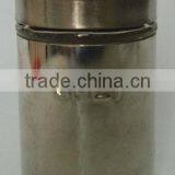 Mini Cylinder Glass Spice Shaker Jar With Metal Coating thumbnail-1