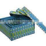 Inno-crea Desktop PP And PE Woven Storage Box With Lid thumbnail-1