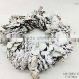 Snow Christmas Wreath With Pinecone thumbnail-1