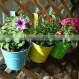 Galvanized Hanging Flower Pot thumbnail-1