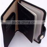 Black Hot Selling Genuine Leather Rfid Travel Passport Holder thumbnail-1