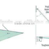 Modern Stainless Steel Glass Canopy Fittings/Accessories / Glass Door Canopy/window Canopy thumbnail-4