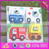2017 New Product Educational Toy Wooden Car Shape Puzzle for Kids W14D022 thumbnail-2