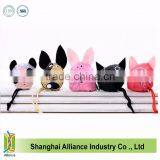Pink Cute Rabbit Shape Polyester Folding Grocery Shopping Bag thumbnail-4