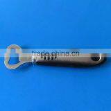 Stainless Steel Bottle Opener With Plastic Black Handle thumbnail-1