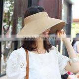 Foldable Summer Lady Beach Straw Hat thumbnail-1