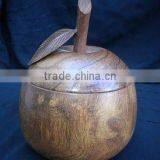 Wooden Coaster in Apple Shaped Pot thumbnail-1