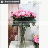 Newest Design Bouquet Wedding Real Touch Silk Artificial Flower Rose thumbnail-6