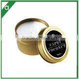 Small Luxury Travel Scented Candle in Gold Tone Tin thumbnail-3