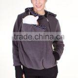 3 in 1 Multifunctional Baby and Mother Carriers Maternity Kangaroo Fleece Jacket Winter Hoodie Coat thumbnail-5