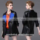 New Arrival Fashion Women Waterproof pu Sexy Leather Jackets Customized thumbnail-6