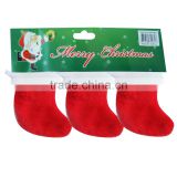 Best selling custom decoratire fabric christmas stocking