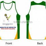 Breathable and High Quality Sublimated Men Running Singlets & Top thumbnail-1