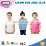 Kids Cotton t Shirt Printing Custom Blank White t Shirt Wholesale Toddlers Soft Jerseys Knit-collar thumbnail-1