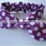 Beautiful Baby Hair Band Dots Printed Baby Headband Fancy Baby Headbands thumbnail-1