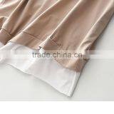 Wholesale Custom 80 Cotton 20 Polyester Women Pullover Short Sleeve Hoody thumbnail-4