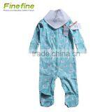 Eco Bamboo Clothes Cotton Plain Color Baby Rompers Set thumbnail-3