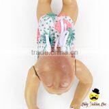 Summer Pineapple Printed Lace Halter Design Infant Baby Bodysuit Clothes Toddler Girl Jumpsuit Romper thumbnail-6