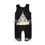 S17525A Newborn Cotton Baby Boy Sleeveless Romper Cute Animals Clothes Baby Jumpsuit thumbnail-4