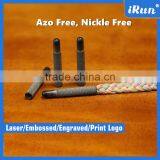 Drawstring Metal Aglets - Round Bullet Aglets - Flat Tubular Aglets With Customized Logo Factory - Customized Logo/Color/Length thumbnail-1