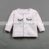 2017 Wholesale Baby Kids Girl Eyelash Coat Baby Tops o Neck Children Wear Out Clothes thumbnail-4