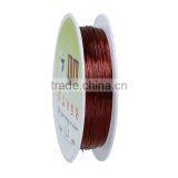 Copper Beading Wire Thread Cord Round Antique Copper 0.4mm Dia. , 2 Rolls thumbnail-1