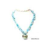 Sell Glass Beads With Natural Stone Necklace thumbnail-1