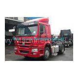SINOTRUK HOWO 336hp Prime Mover Truck in Red , Unloading Diesel 4x2 Trucks , Color Can Be Selected