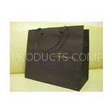 Custom Black Garments Loading Handled Paper Bags For Shopping / Gifts