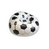 Football Shape Inflatable Lounge Furniture , Curved Child Sofas / Seats