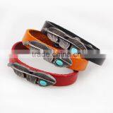 XP-LB-2174 Leaf Fashion Wrap Hip Hop Leather Bracelet for Gifts thumbnail-3