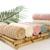 Wholesale Bamboo Fiber Pure Color Water Absorption Bath Towel thumbnail-3