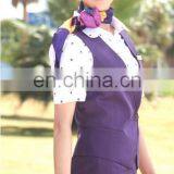 Classical Fashion Wool Fabric for Flight Attendant Airline Staff Corporate Suits Stewardess Uniforms