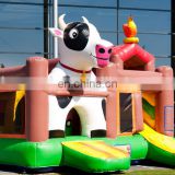 kids inflatable castle CE cow jumping castle for rental business