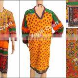Afghan Kuchi Ethnic Dress- Vintage Kuchi Afghan Dress -Banjara Tribal Belly Dancing Costume Tunic Top